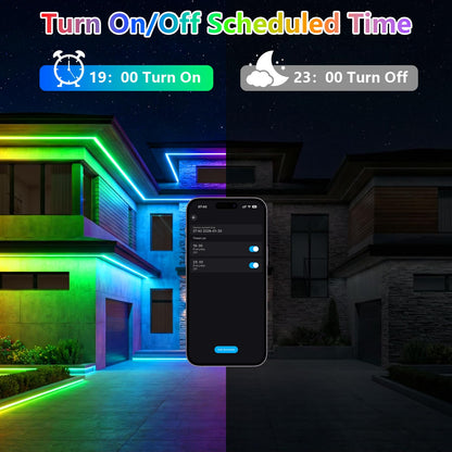 Banda LED 3M RGBIC Neon Rope Light 5V USB IP67 APP Remote