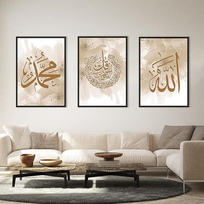 Tablou QPLGTU Marble Canvas Painting 60x90 cm, set 3 piese