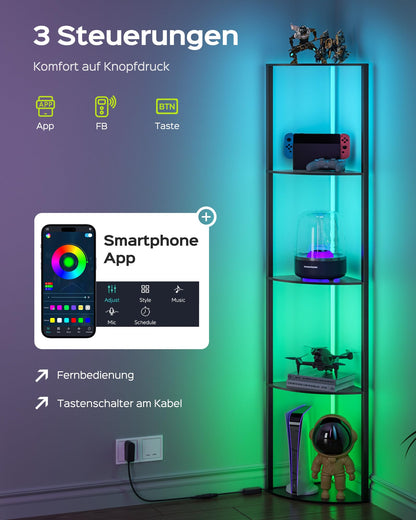 Lampa podea JACKYLED 4-Tier RGB 16 milioane culori control app