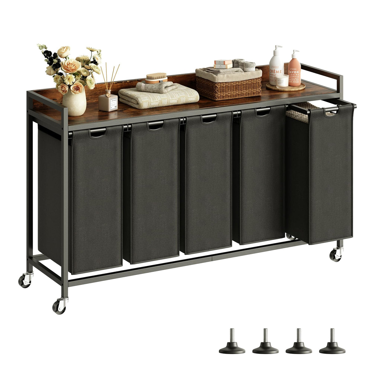 Cos rufe Herture PF04XLE 3 compartimente 180L roti detasabile