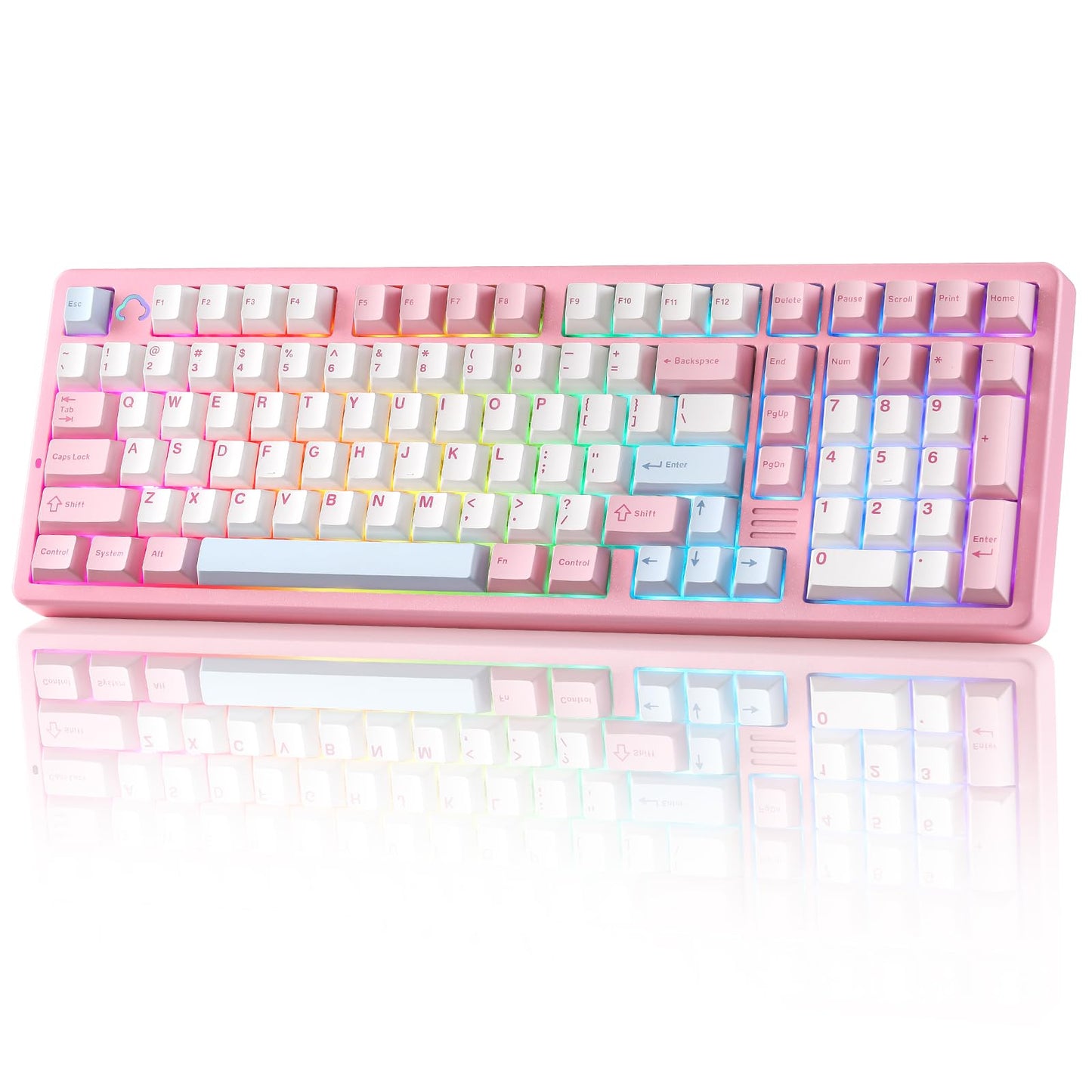 Tastatura mecanica YUNZII AL98 QMKVIA wireless 8000mAh RGB
