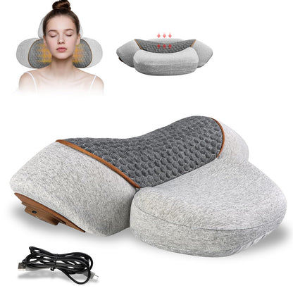 Perna masaj gat cu incalzire 2025 + vibratii, Grey - Pain Relief