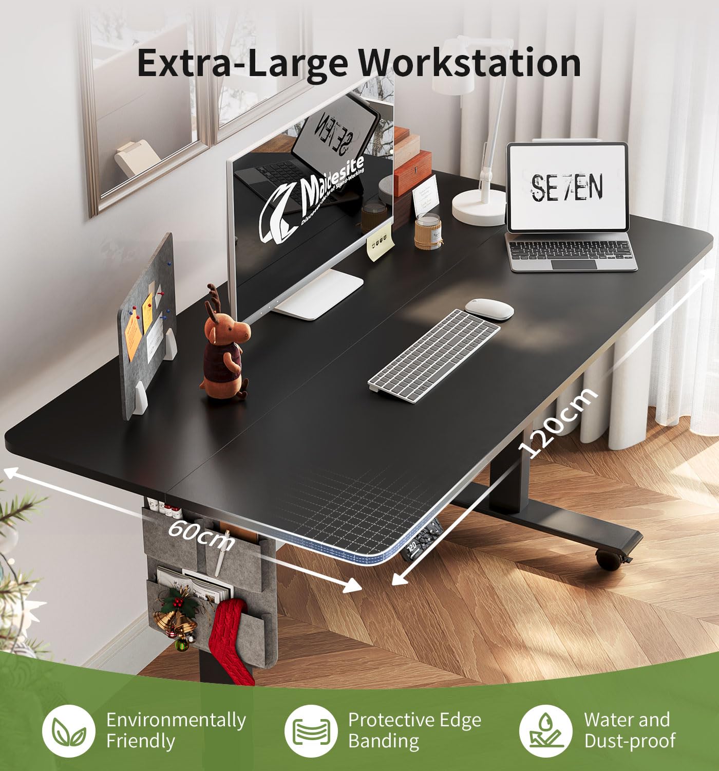 Birou Maidesite SN1 reglabil electric 120x60 cm, 4 memorii
