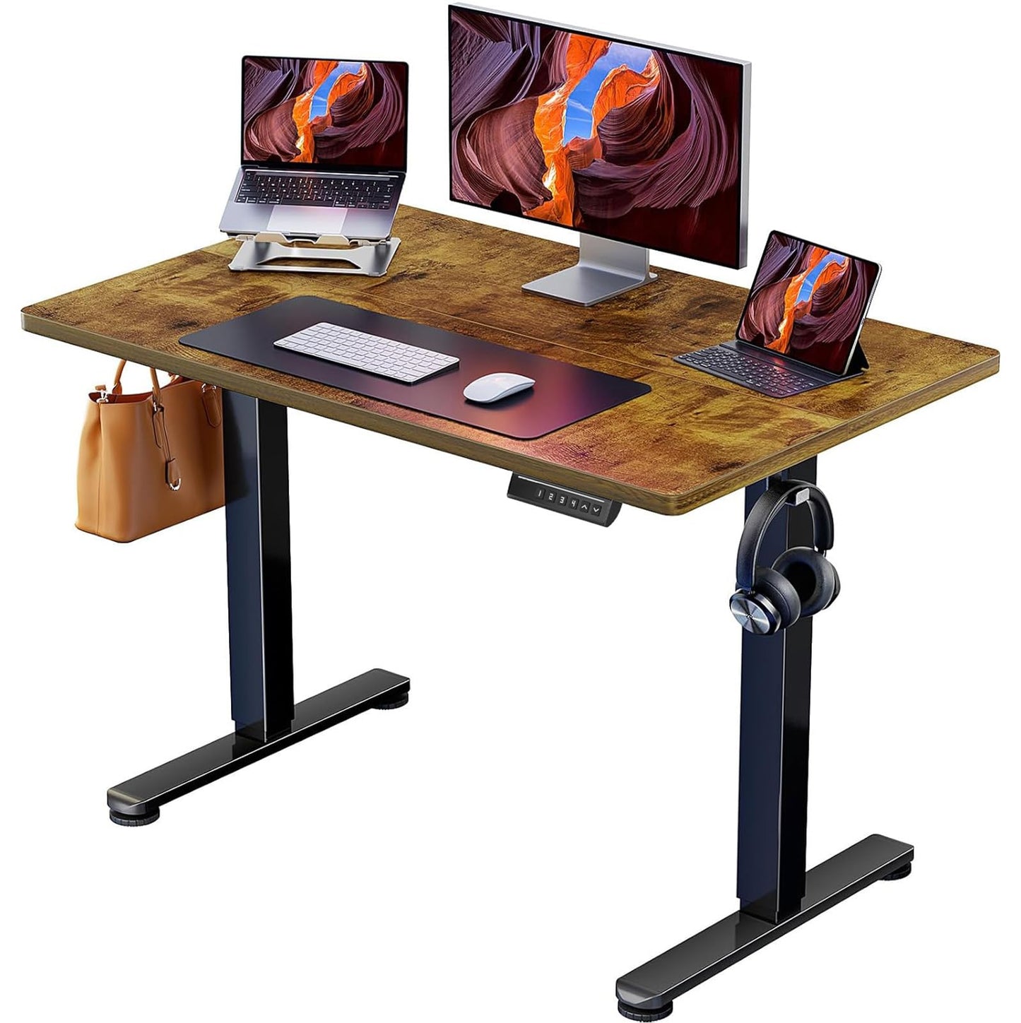 Birou ErGear Height-Adjustable Desk 160x80 cm electric 72-118 cm