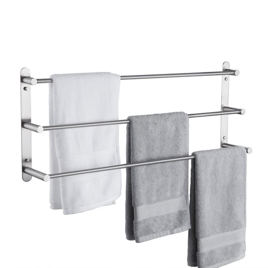 Suport prosoape KES BTH202S75-2 inox 3 niveluri 75 cm perete