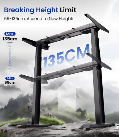 Birou MAIDeSITe T2 Pro Max reglabil electric 65-135 cm, 160 kg