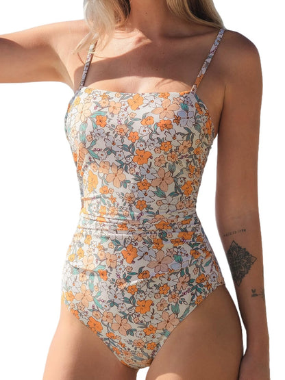 Costum de baie L - CUPSHE One Piece Square Neck Tummy Control