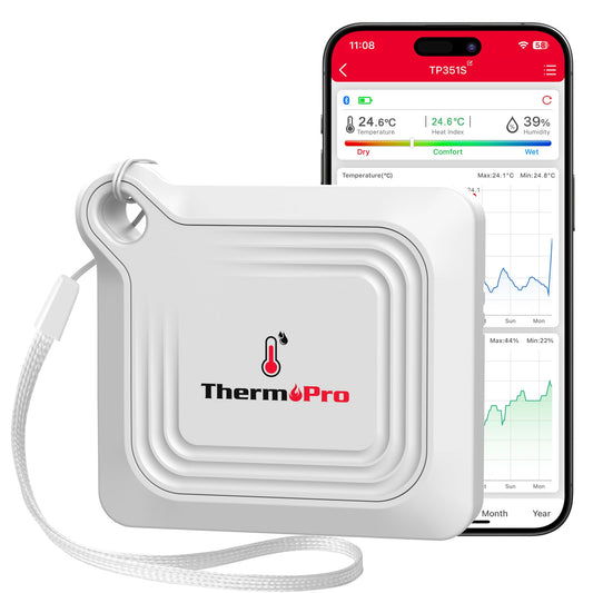 Termometru Higrometru TP351 Bluetooth ThermoPro + monitorizare 80 m