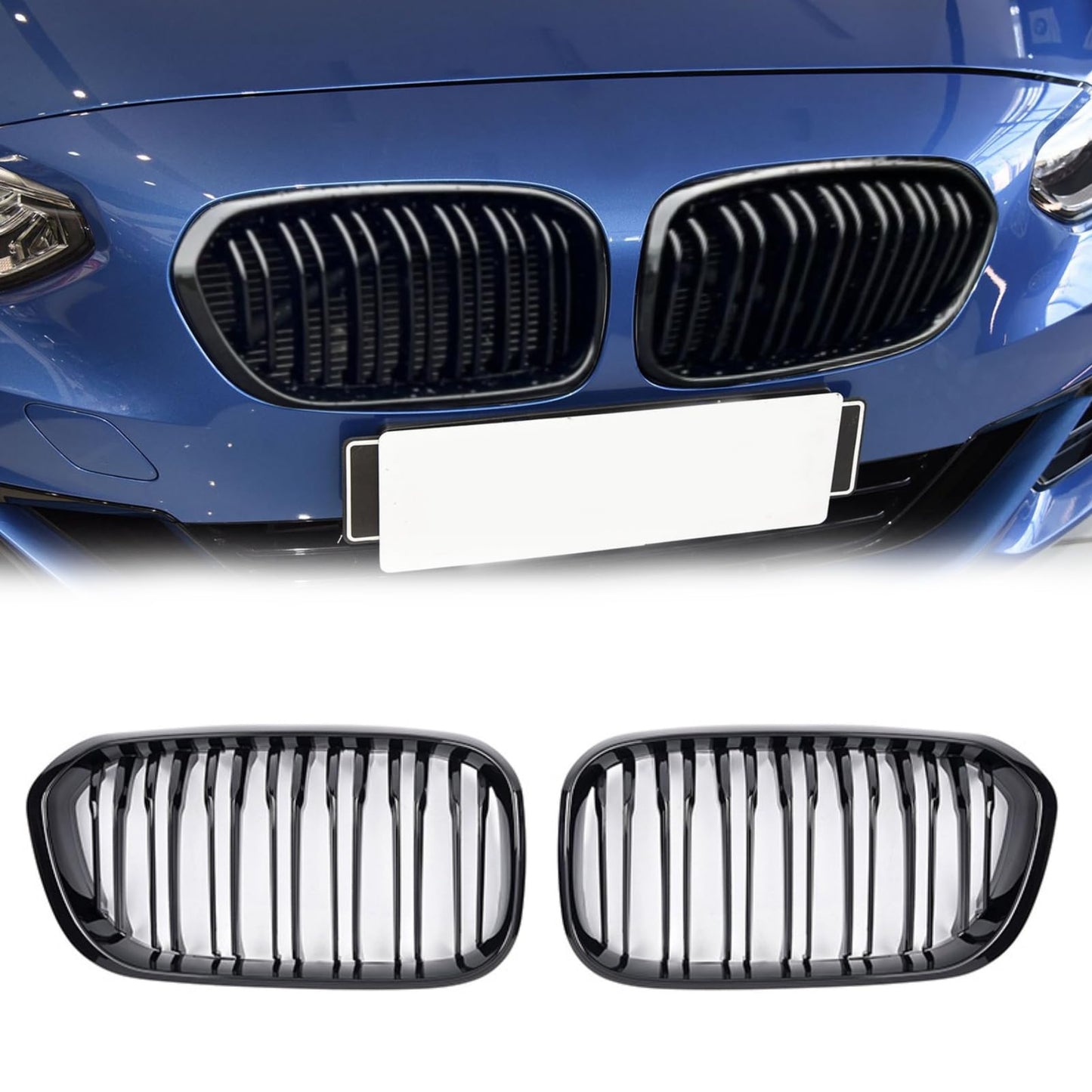 Grila fata dubla F20/F21 2015-2018 TTCR-II, finisaj gloss black