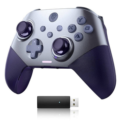 EasySMX X10 PC Controller - No Stick Drift, No Dead Zone Wireless Controller for PC, Steam and Switch - Upgraded Bluetooth controller with Four Hall Effect - include a Swappable Faceplate