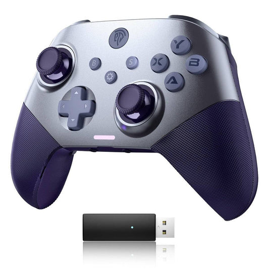 EasySMX X10 PC Controller - No Stick Drift, No Dead Zone Wireless Controller for PC, Steam and Switch - Upgraded Bluetooth controller with Four Hall Effect - include a Swappable Faceplate