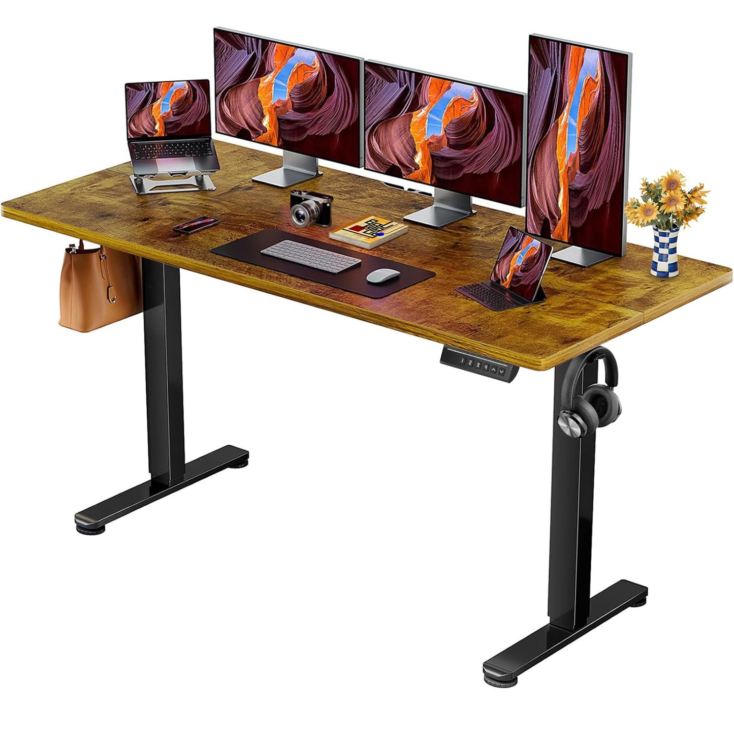 Birou ErGear Height-Adjustable Desk 160x80 cm electric 72-118 cm