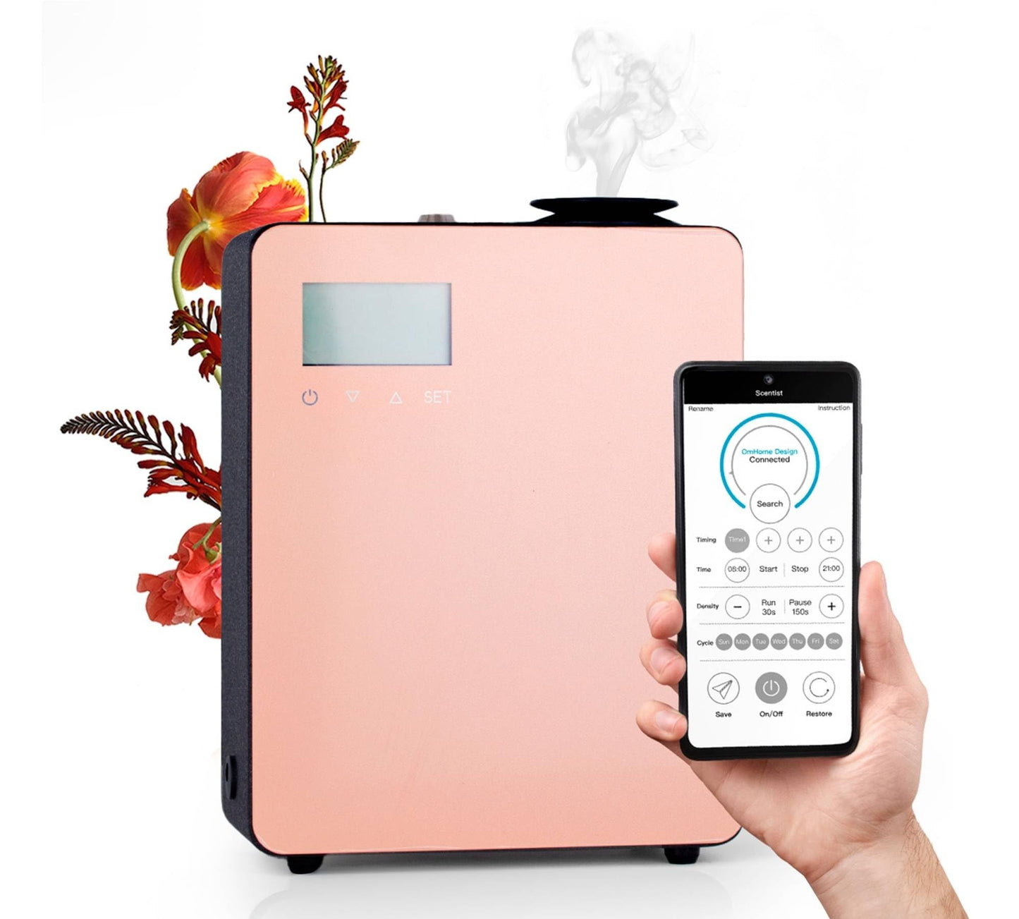 Difuzor arome Ombiance OmPro fara apa 12W control app