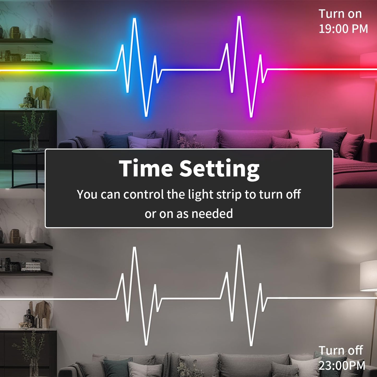 Banda LED RGB 15m Neon Rope Light App Remote IP65 Outdoor