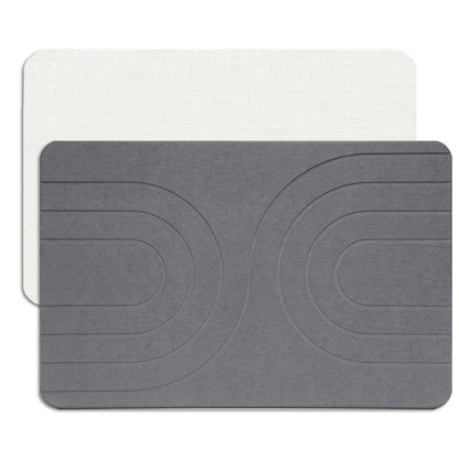Covoras baie Feilifan Stone Bath Mat Diatomita antiderapant gri