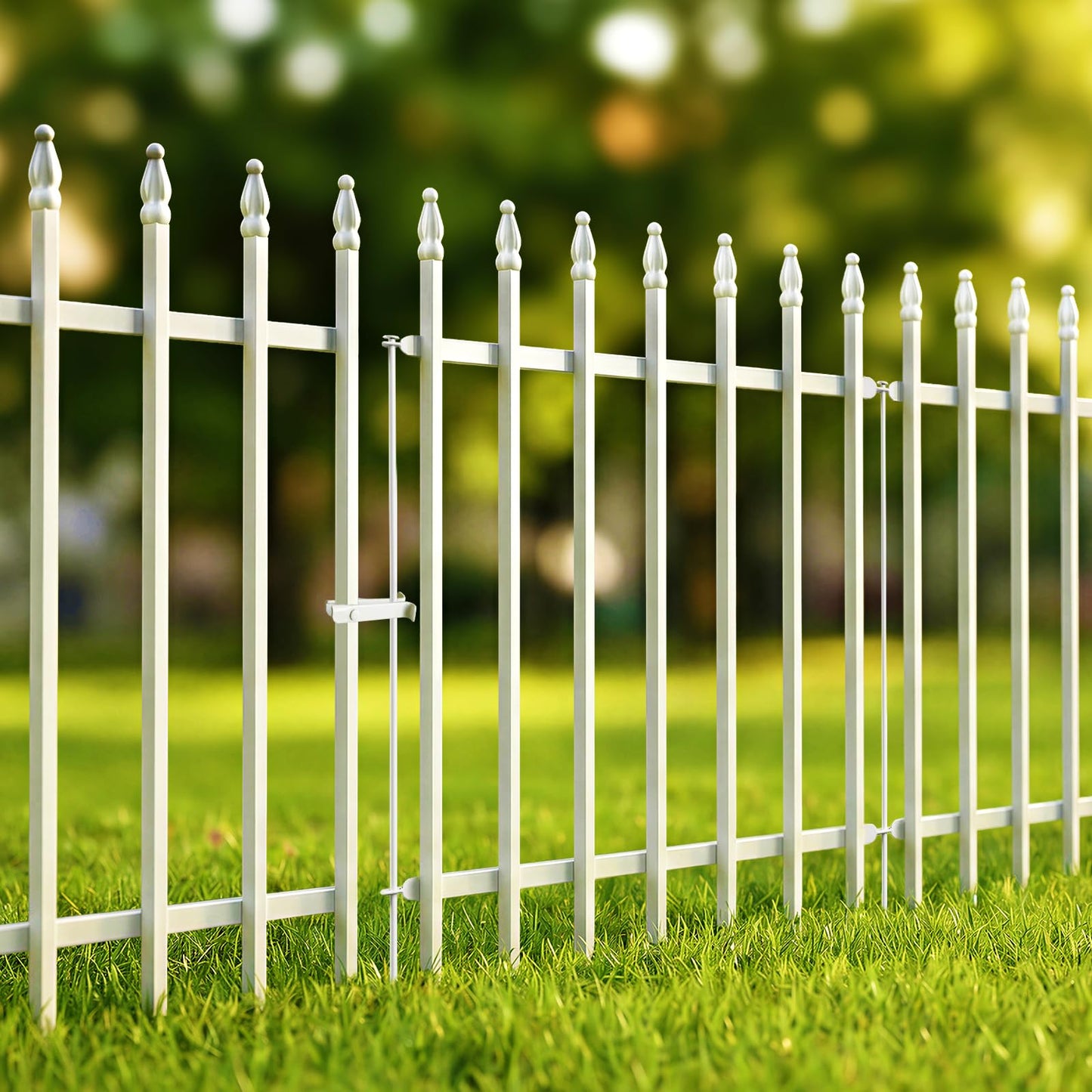 Gard decorativ Thealyn FG36-G metal negru 3.5 m fara sapare