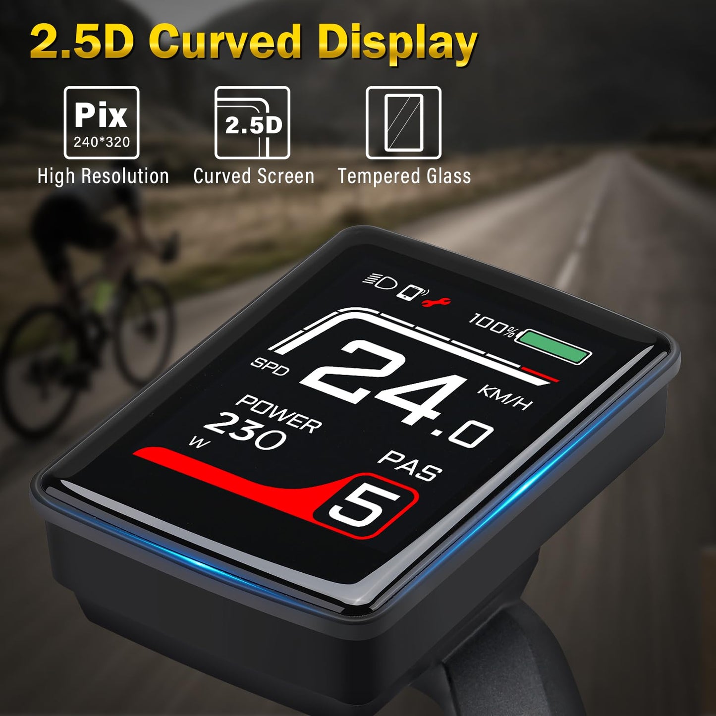 Display DZ49 LCD 2 inch pentru Bafang BBS01 BBS02 BBS-HD eBike