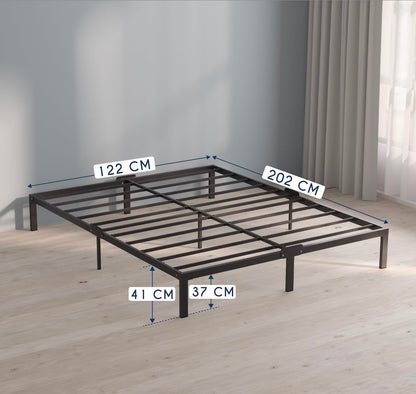 Pat Dreamzie Small Double Bed Frame Metal 120x200 cu depozitare