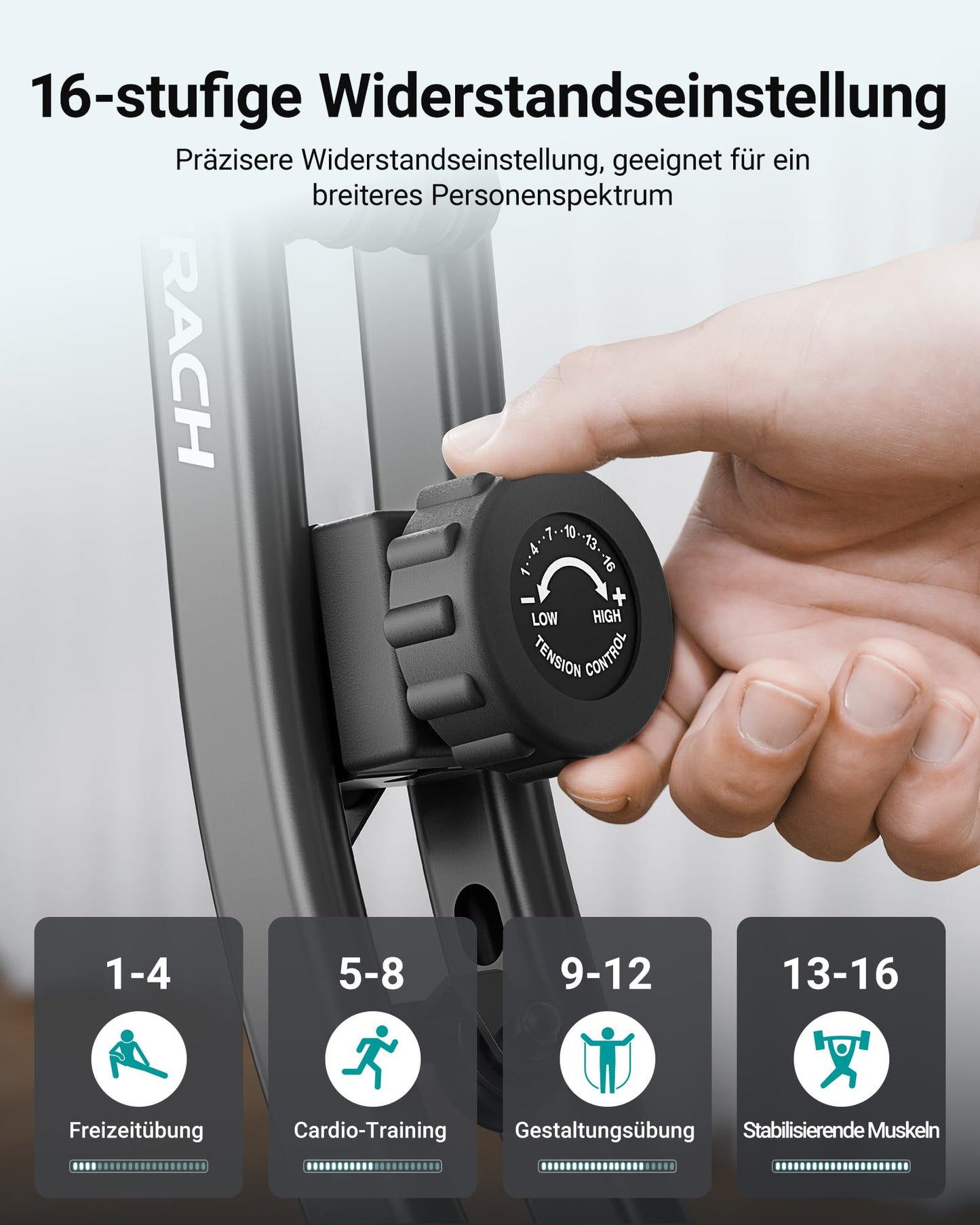 Bicicleta fitness MERACH MR-S15B1 pliabila, rezistenta magnetica 16 niveluri