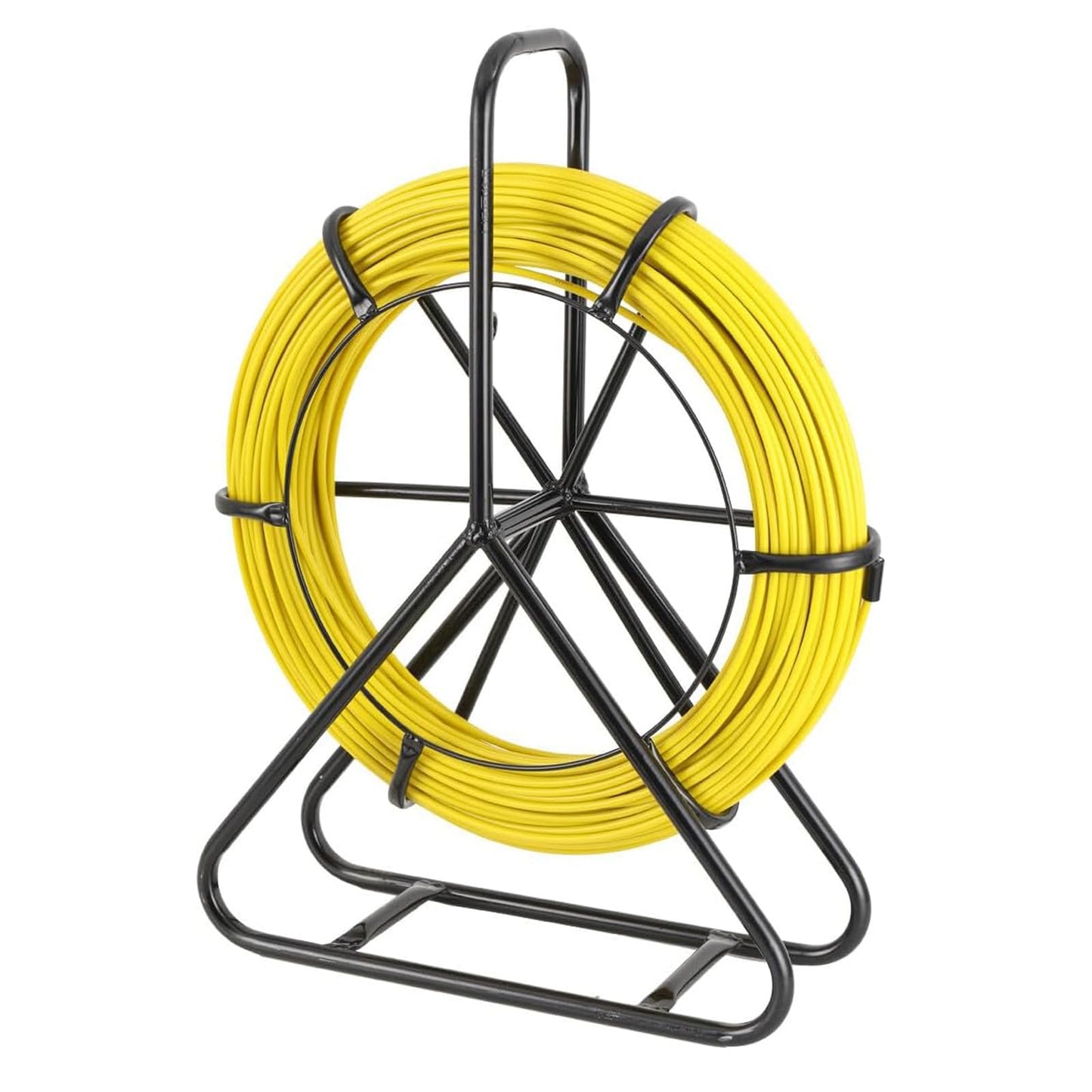 Sonda fibra de sticla 6mm x 50m cu suport metalic si frana