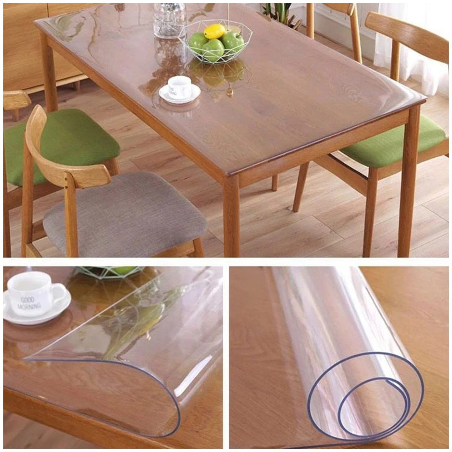 Fata de masa GHIBFBT Transparent 2 mm PVC impermeabil, taiabila