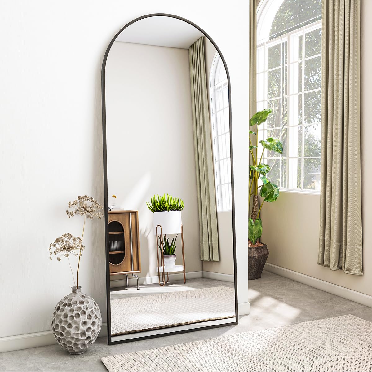 Oglinda Koonmi Arch Full-Body 45x144 cm rama aluminiu aurie