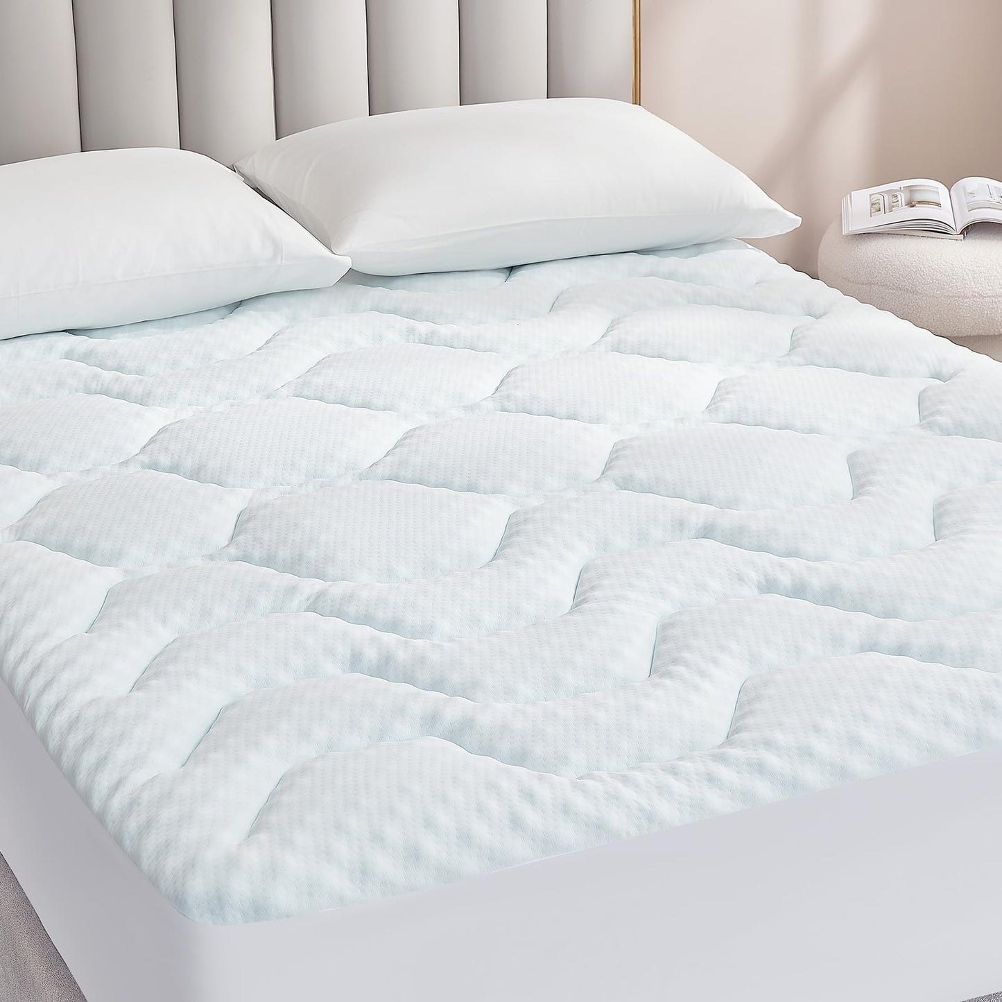 Topper saltea EHEYCIGA Gel 90 x 190 cm memory foam racoritor