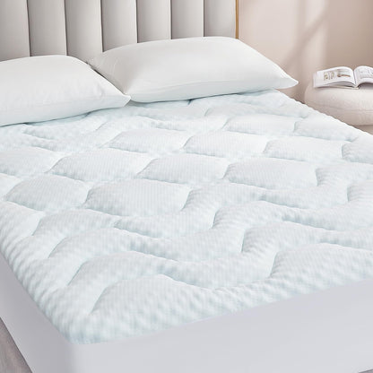Topper saltea EHEYCIGA Gel 90 x 190 cm memory foam racoritor