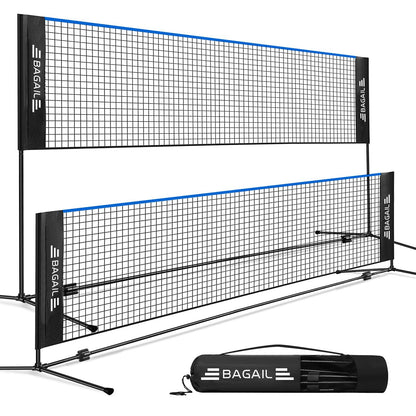 Fileu Badminton BAGAIL Net reglabil 10-17 ft pliabila