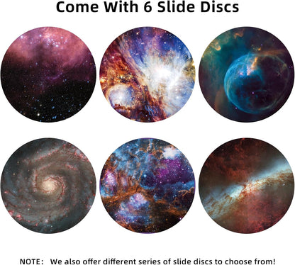 Realistic Discs for Ainael Meteor and Galaxy Projector - 5K Ultra HD Slides for Home Planetarium, 6-Disc Set Without Projector (Nebula 1)
