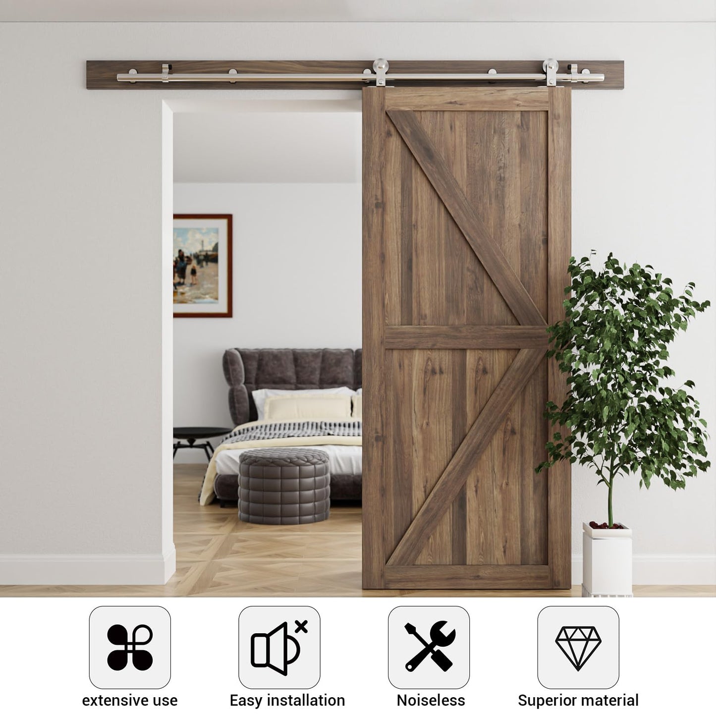 Sistem usa glisanta WOLFBIRD 183 cm otel inoxidabil 110 kg