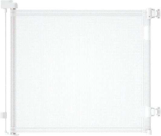 Poarta de siguranta derimkcoa retractabila 140 cm, mesh alba