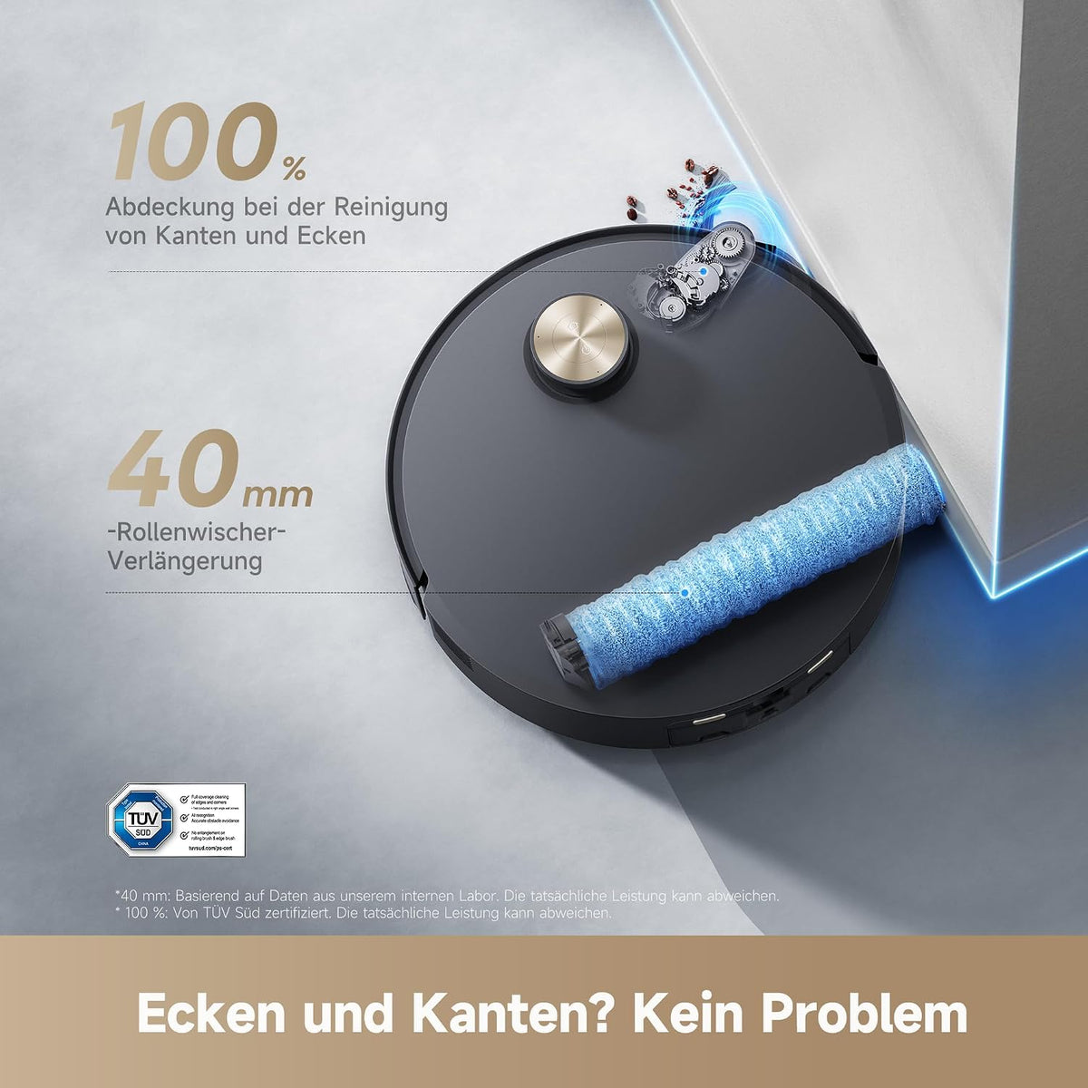 Aspirator robot dreame Aqua10 Roller cu mop AquaRoll, 30.000 Pa