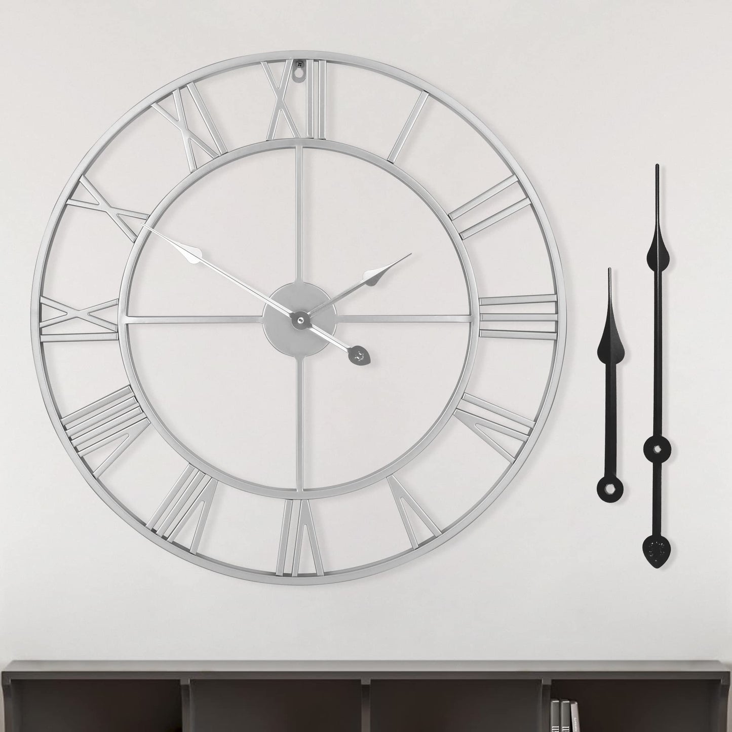 Ceas de perete HAITANG Vintage 47 cm silentios, analog, quartz