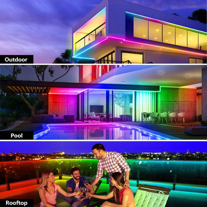 Banda LED Outdoor Magic Lantern 20 M IP68 RGB Bluetooth 24V
