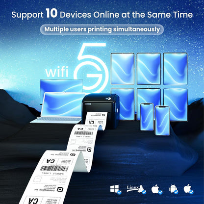 Imprimanta termica etichete vretti 420B WiFi USB 100x150 mm