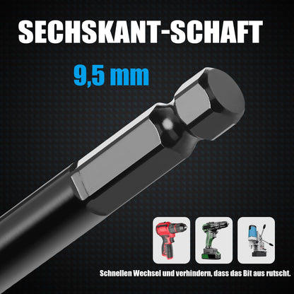Burghiu melcat MOXPIFY 30x460 mm pentru lemn, coada hexagonala E9.5