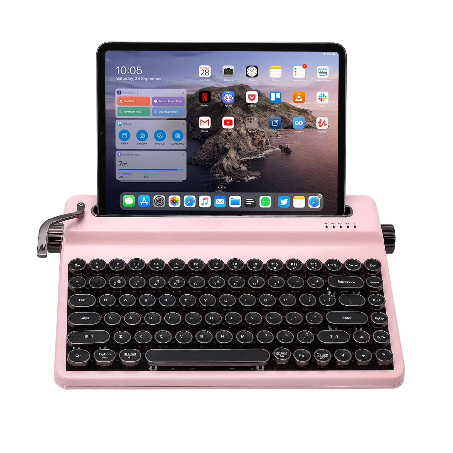 Tastatura YUNZII QL75 Retro Mecanic Wireless RGB 84 taste