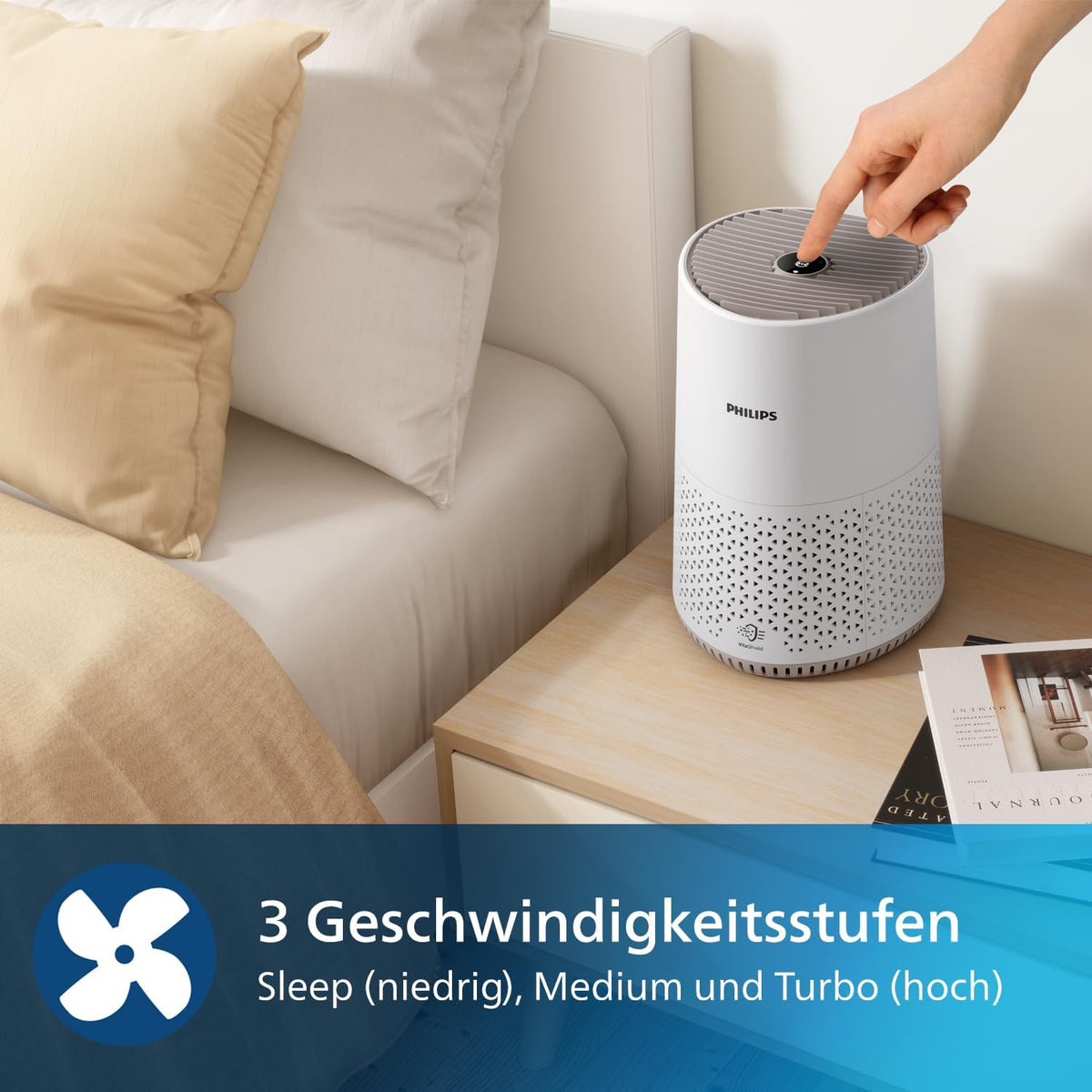 Purificator de aer PHILIPS Seria 600 pentru incaperi de pana la 44 m², alb
