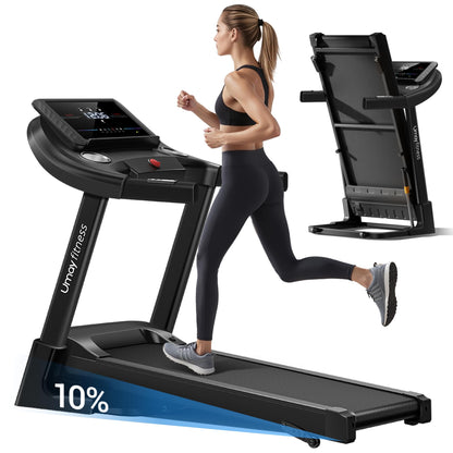 Banda alergare UMAY Walking Pad 9% inclinare LED Bluetooth