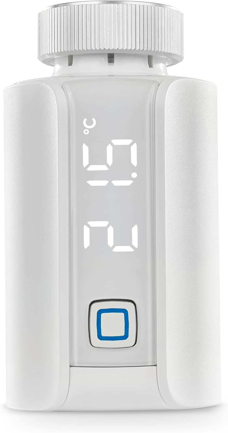 Termostat inteligent pentru calorifer Homematic IP Evo cu control prin aplicatie si comanda vocala