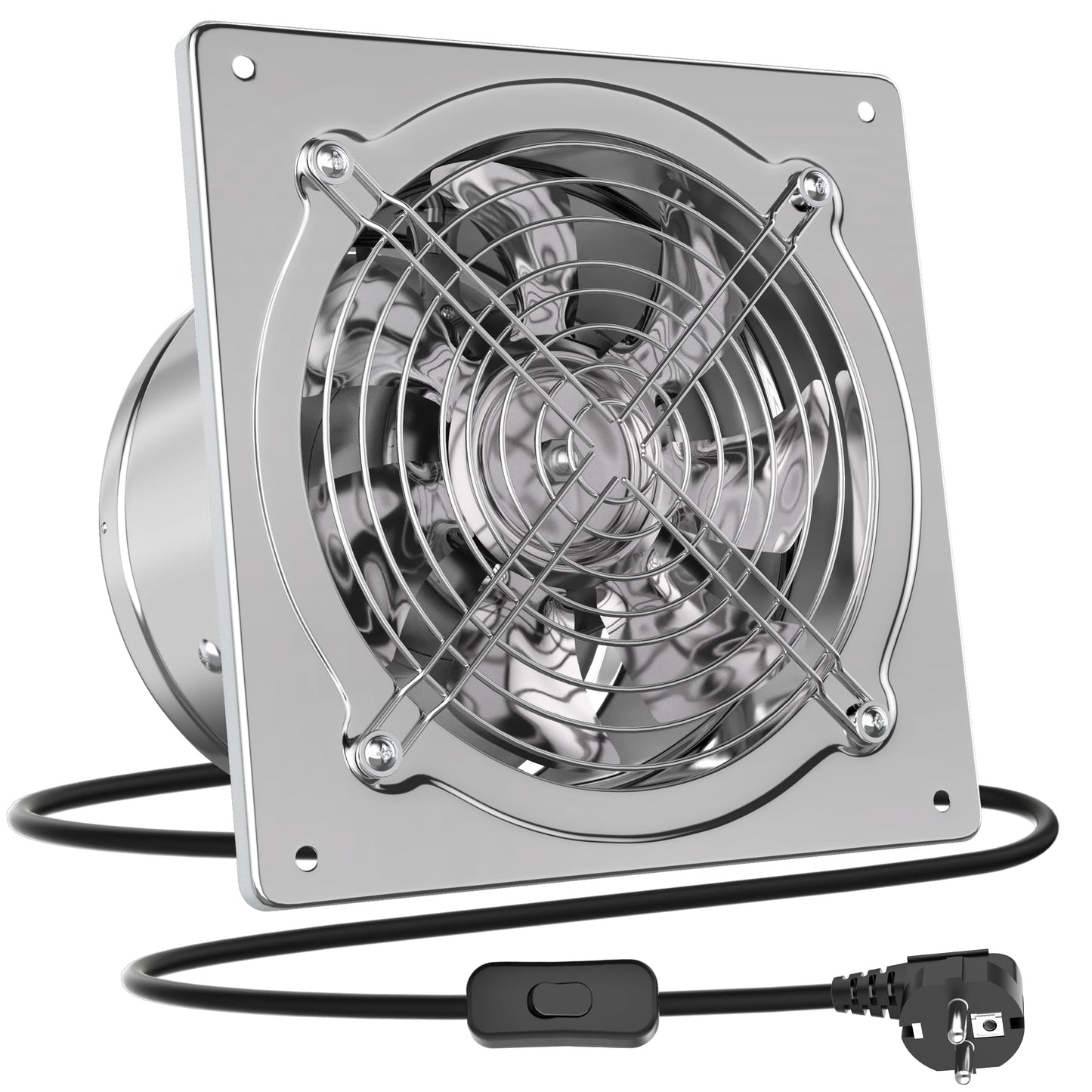 Ventilator extractor de aer silentios cu clapeta retur 250 mm HG Power, 1680 m3/h