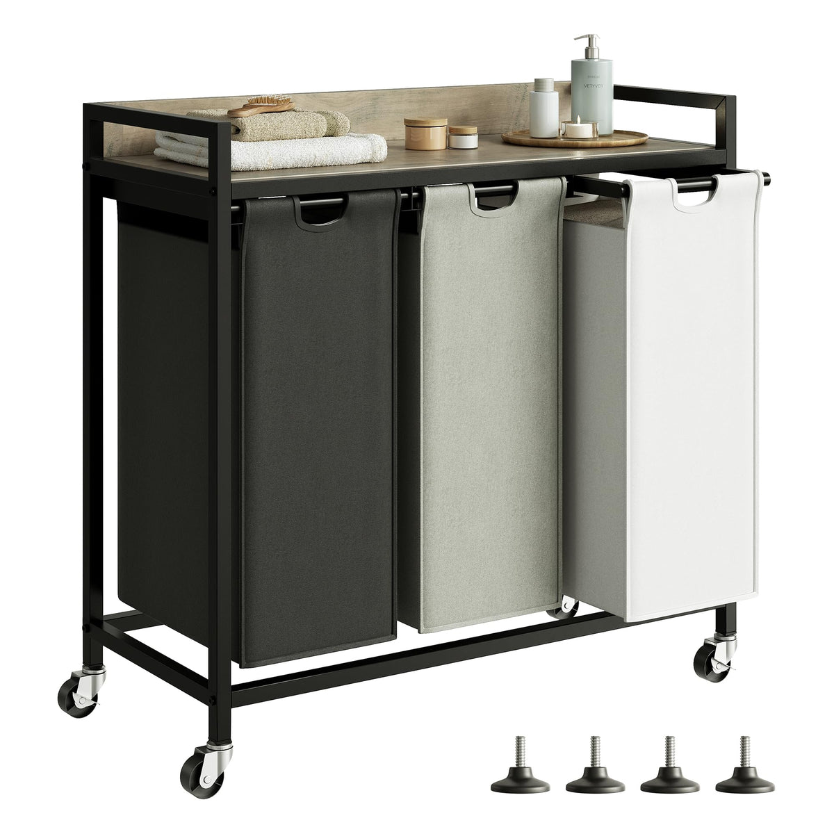 Cos rufe Herture PF04XLE 3 compartimente 180L roti detasabile