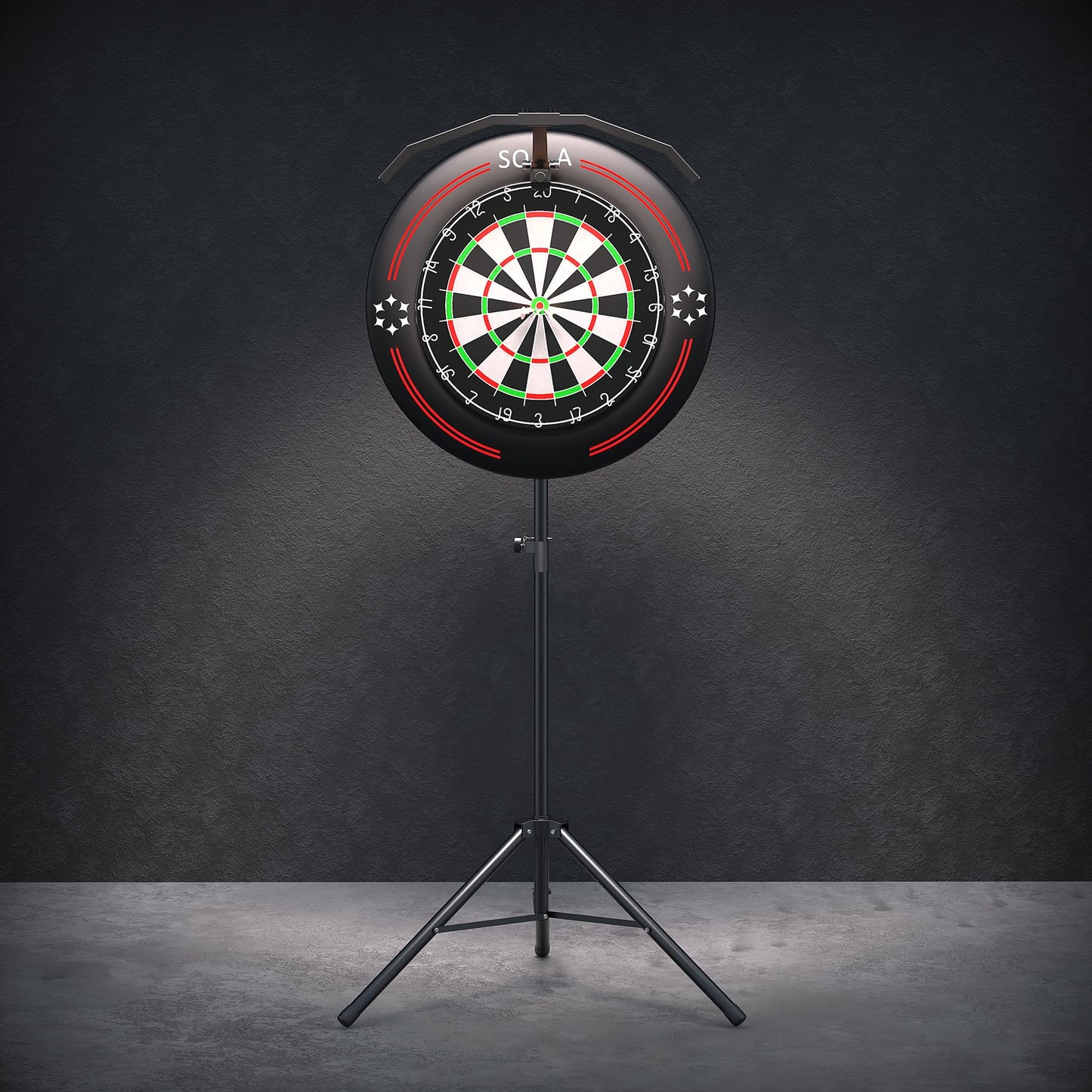 Suport dartboard SOLLA ajustabil metalic 173 cm, tripod portabil