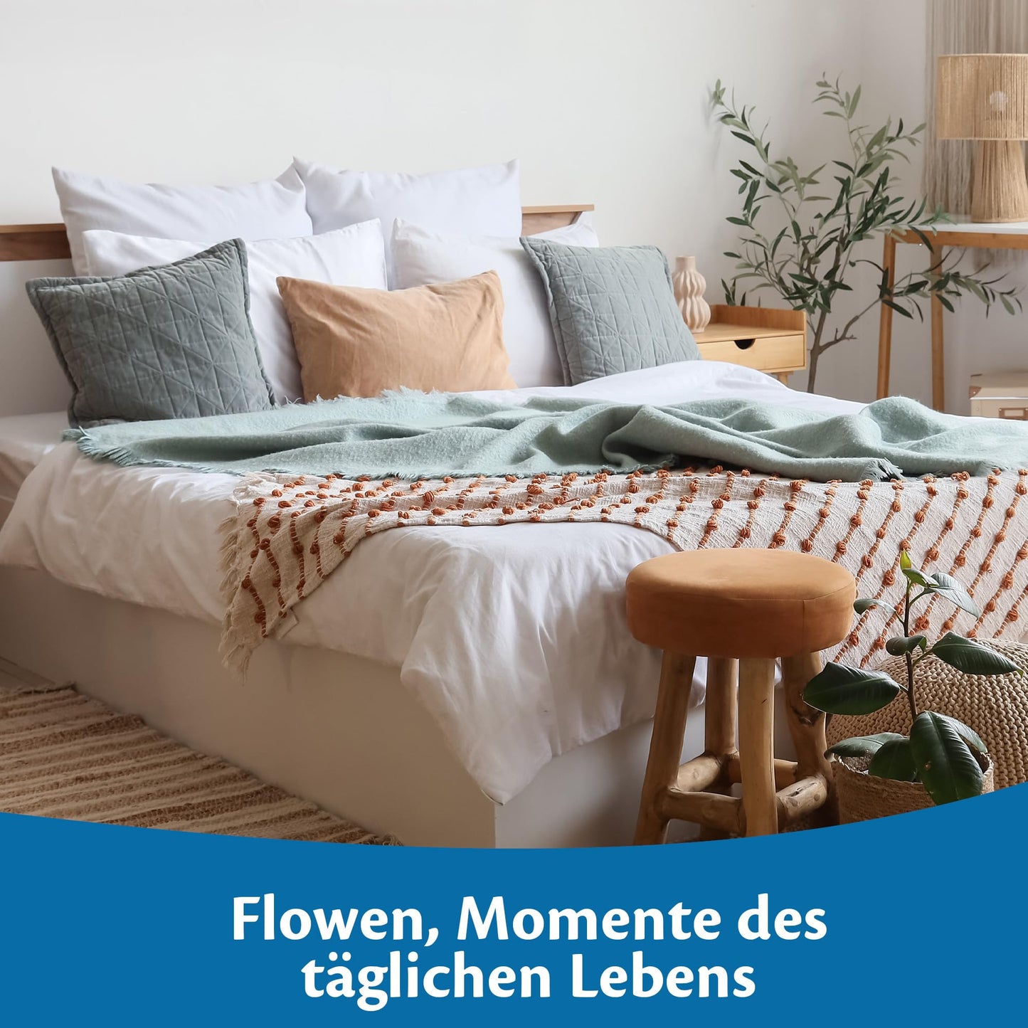 Perna Flowen B0DBM6H1SY 50x70 cm, hipoalergenica, lavabila