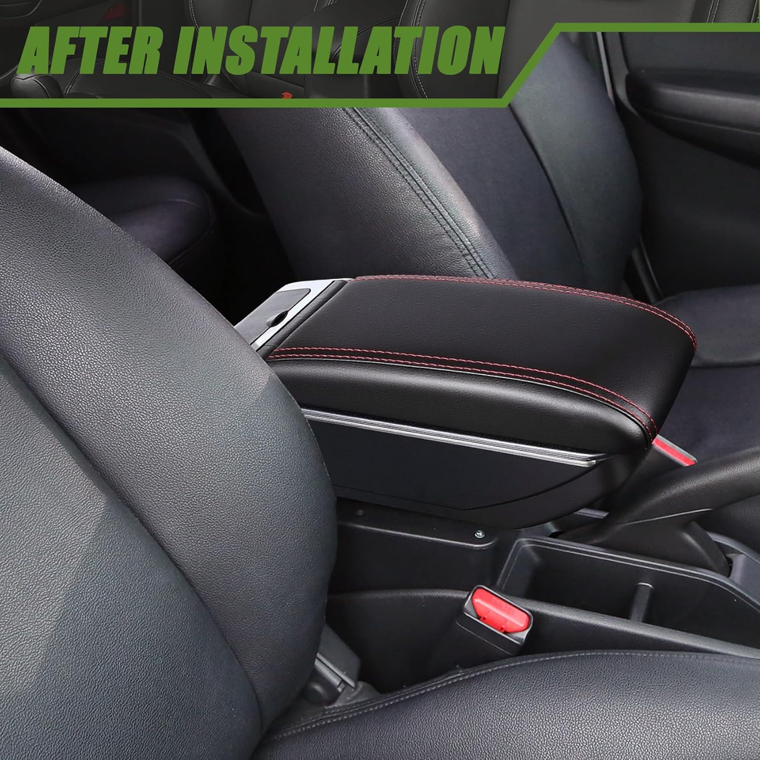 OYHCM Armrests for Volkswagen Polo VW Polo 9N 3 Central Armrest Arm Rest 2002-2009 Two-Layer Armrest Storage Compartment