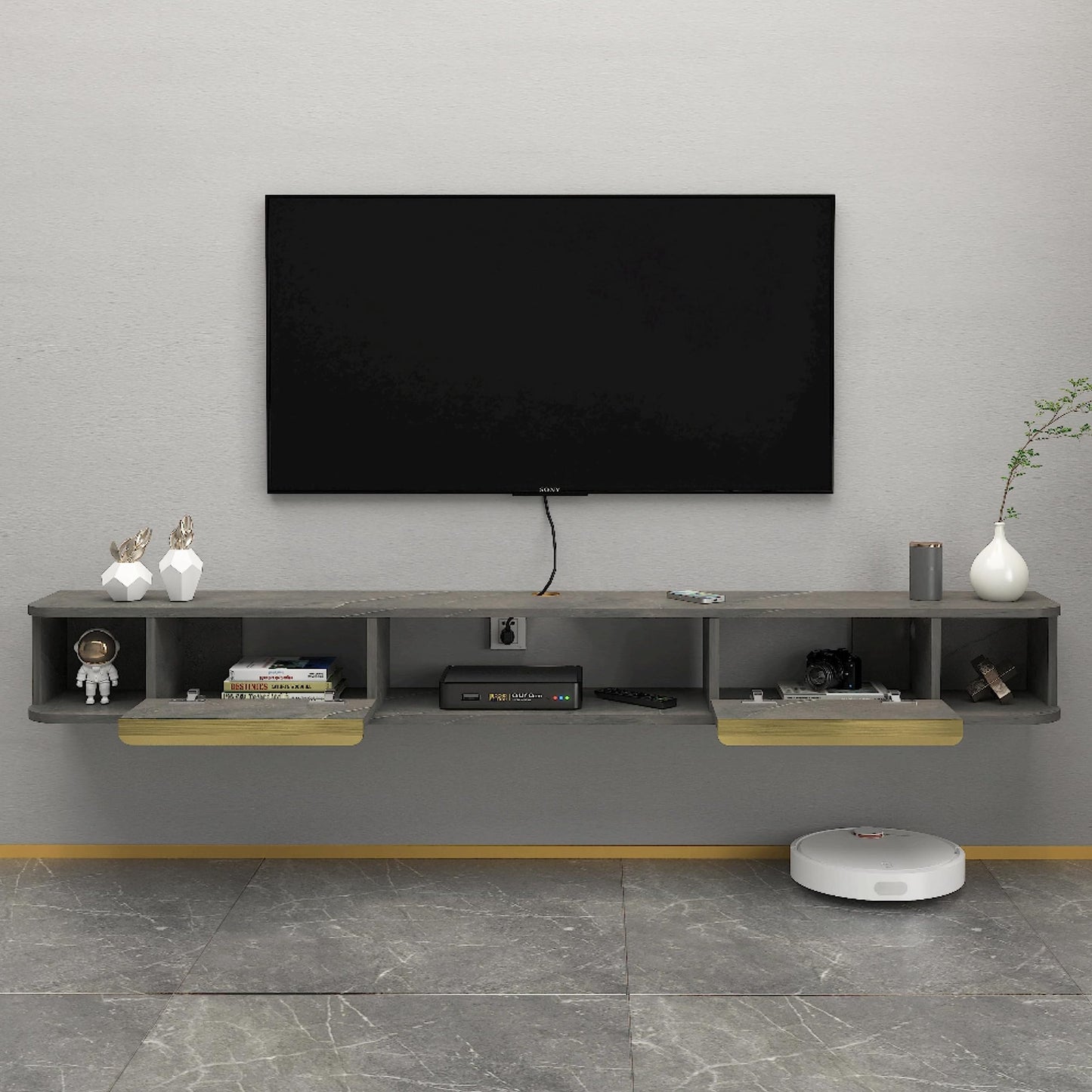 Mobilier TV Pmnianhua Hanging TV Unit LED 20 culori 180 cm