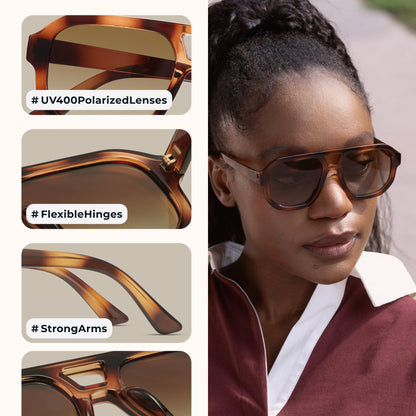 Ochelari de soare livho DK001 Polarizati Aviator Square Unisex