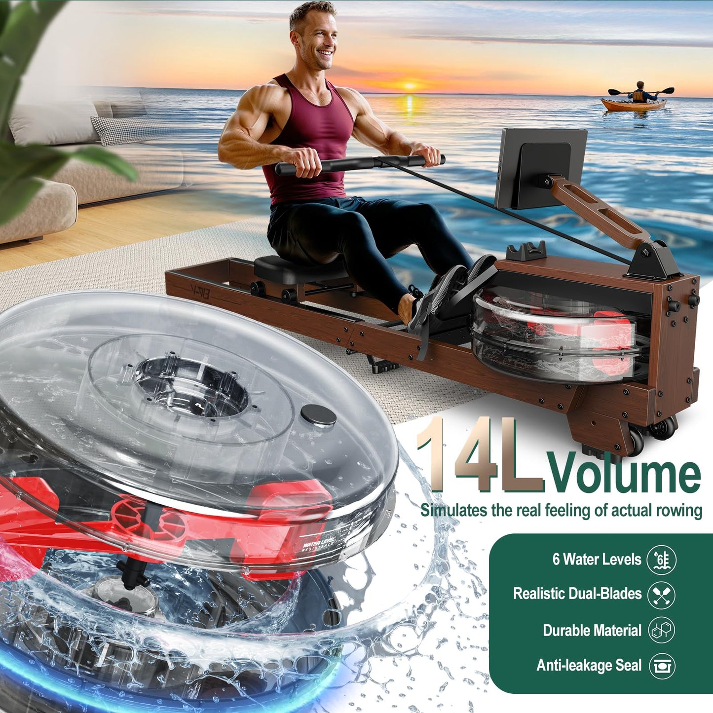 Aparat vaslit VOWVIT V-W3 lemn apa pliabil 175 kg Bluetooth