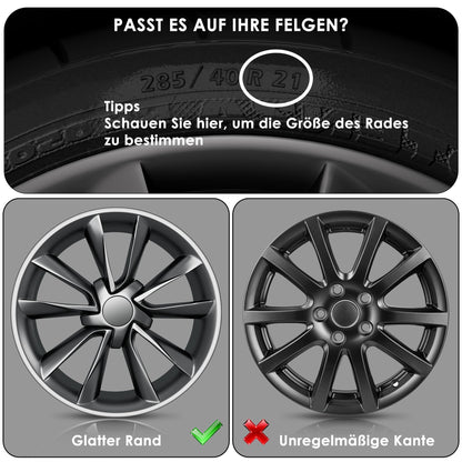 Protectii janta EVOOOR 17 Inch Black aliaj, set 4 bucati